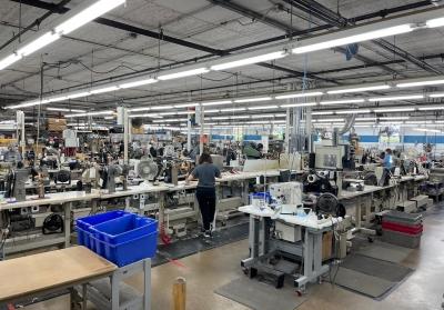 Production floor at Riedell Skates