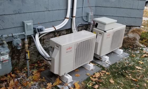 two heat pumps